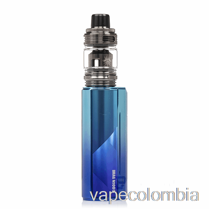 Vape Recargable Voopoo Drag M100s Kit De Inicio Cian Y Azul